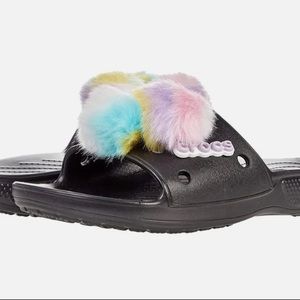 CROCS classic crocs fursureslide black rommy fit